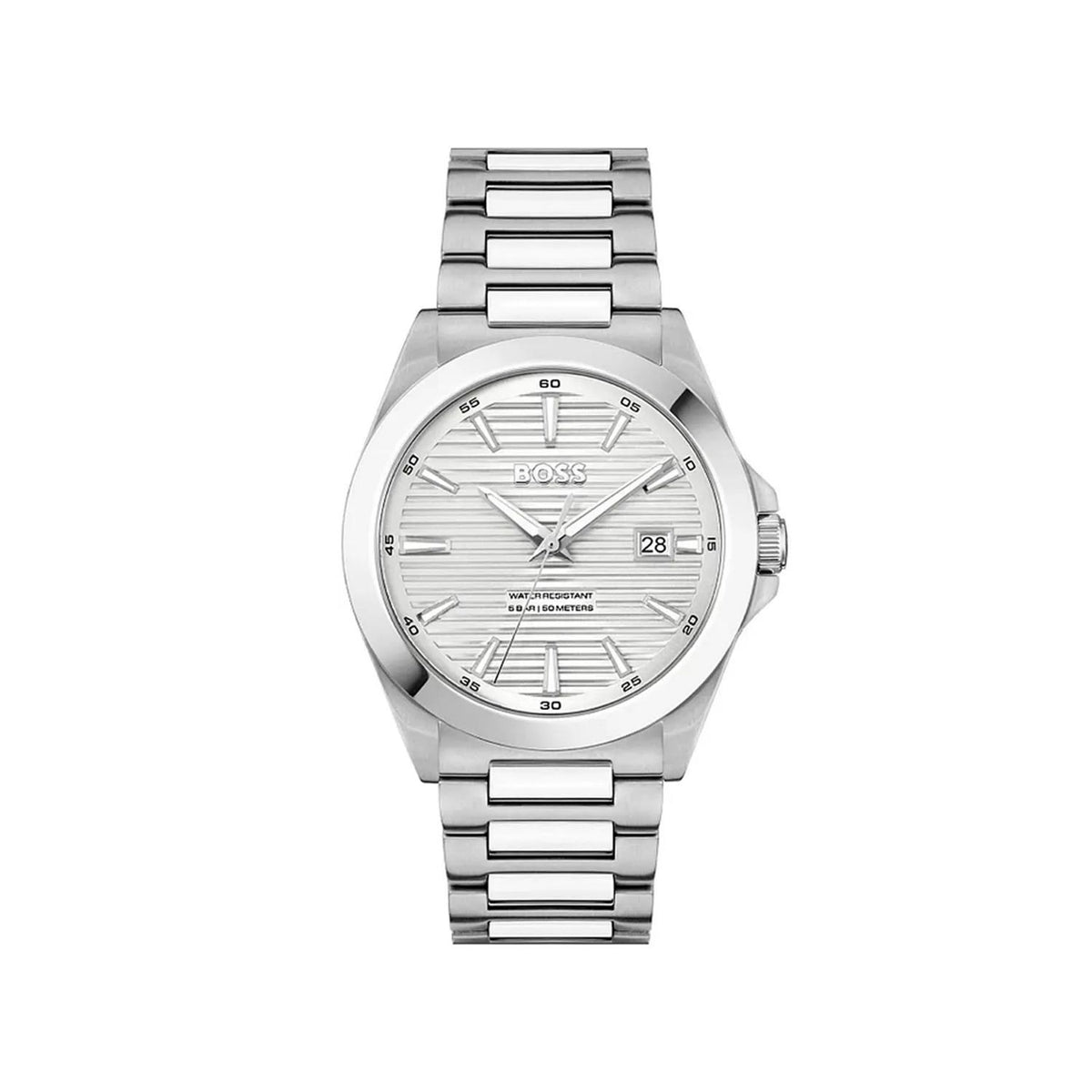 Hugo Boss Men’s Strike Watch, Silver