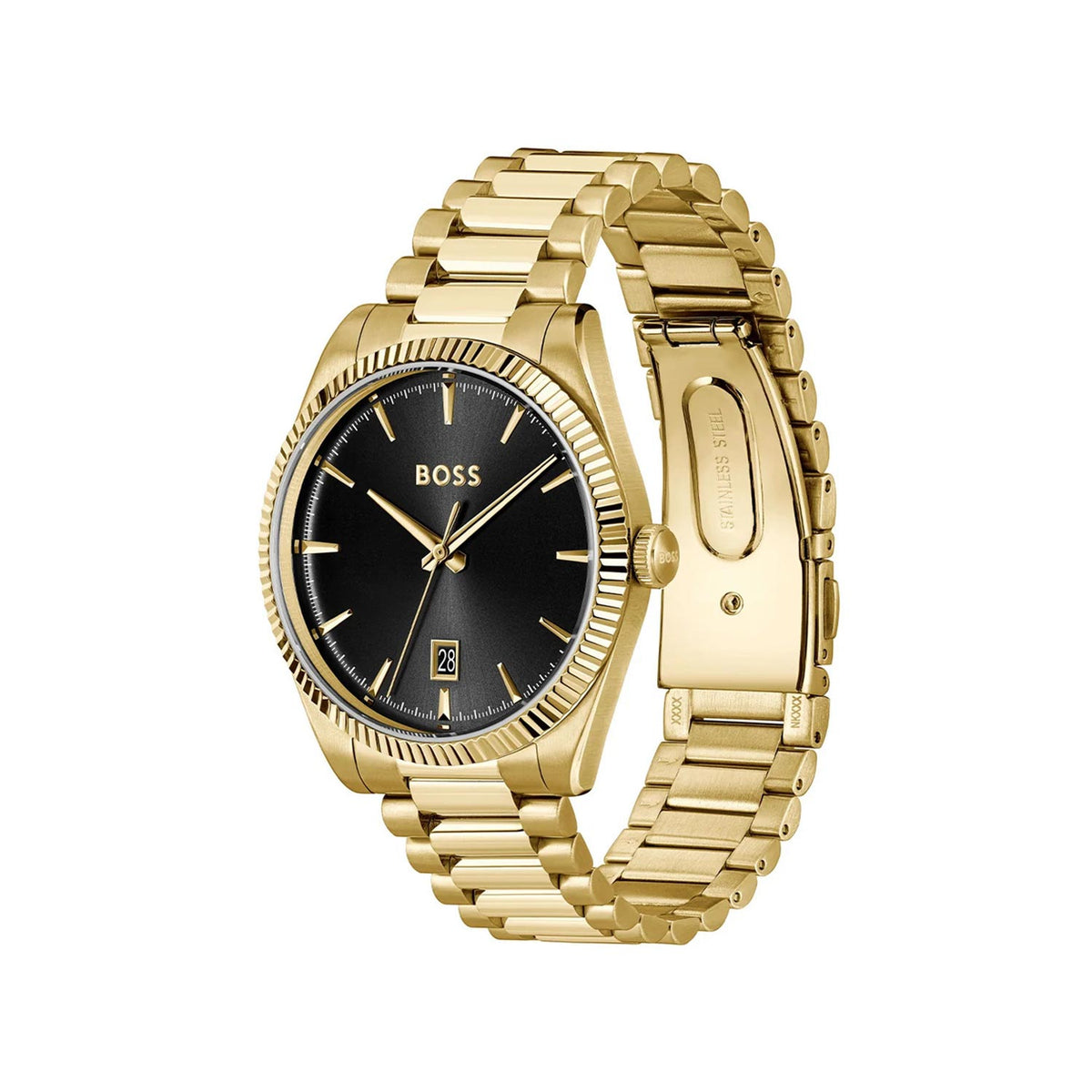 Hugo Boss Men’s Sunray Watch, Gold & Black