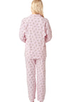 Indigo Sky Chilling Cheetah Brushed Cotton Pyjama Set, Pink