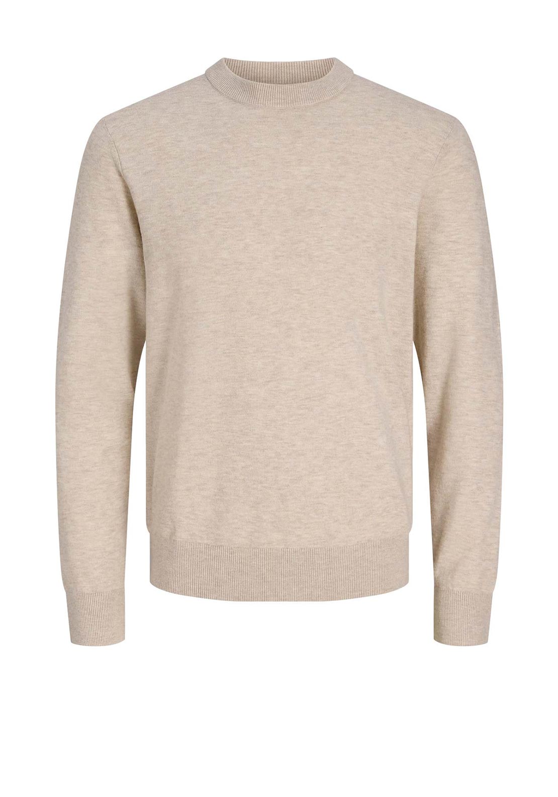 Jack & Jones Perfect Wool Blend Knit Sweater, Beige