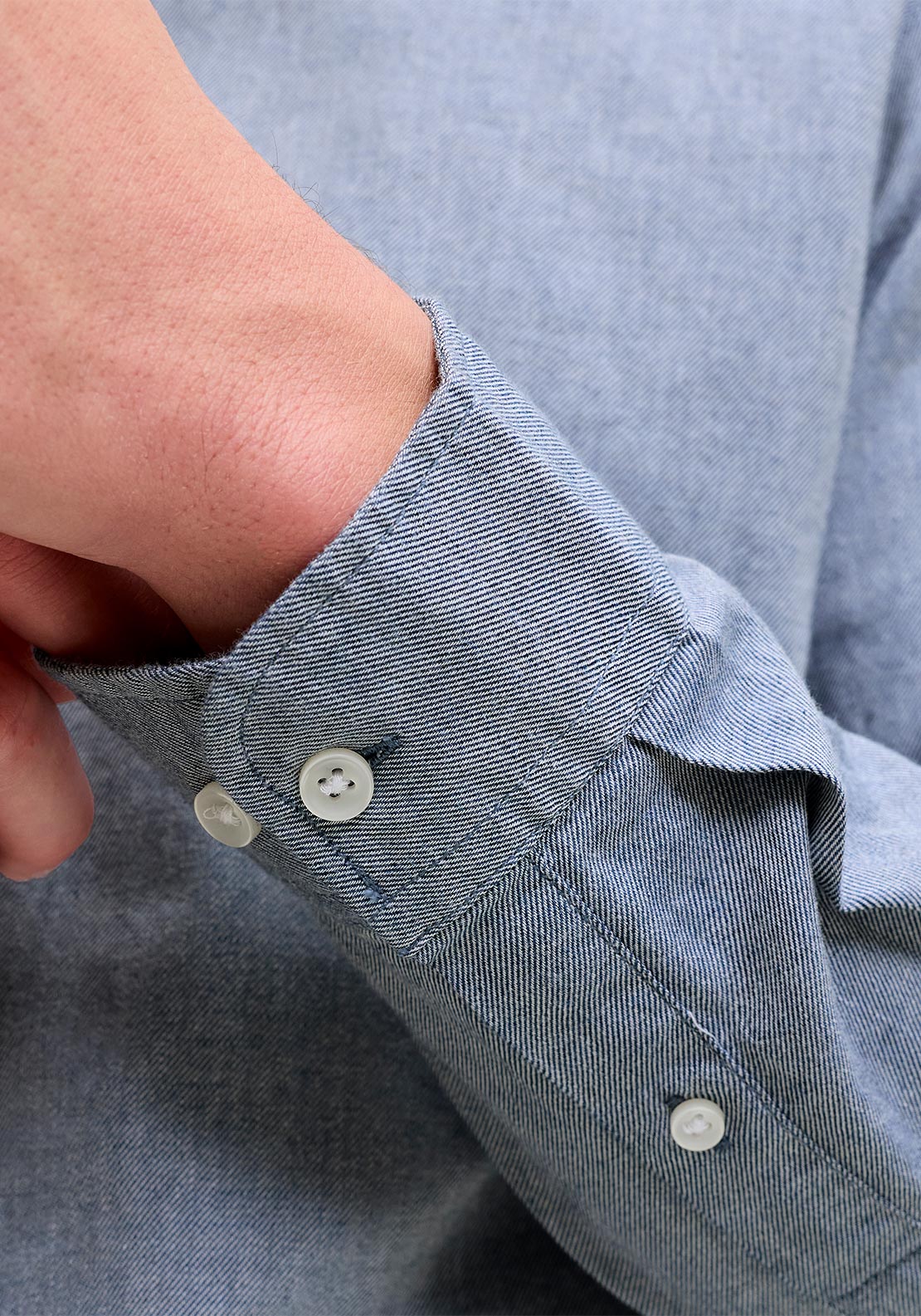Jack & Jones Field Shirt, Denim Blue Melange