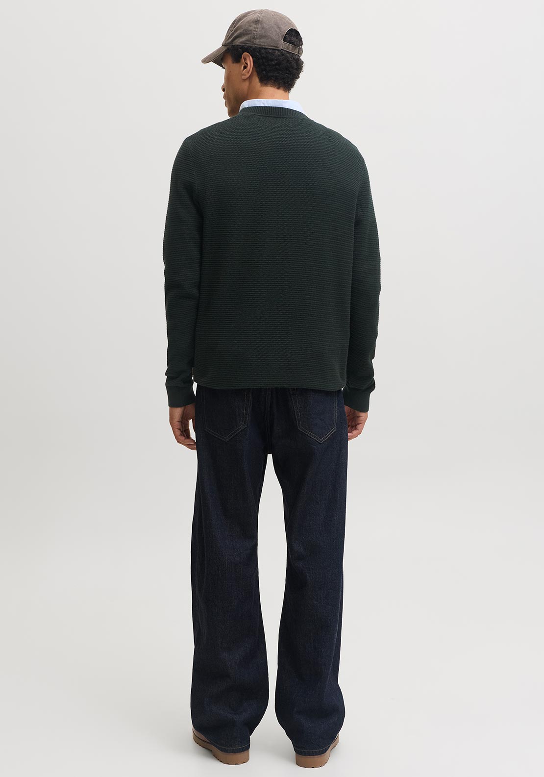 Jack & Jones Riley Crew Neck Knit Sweater, Dark Green