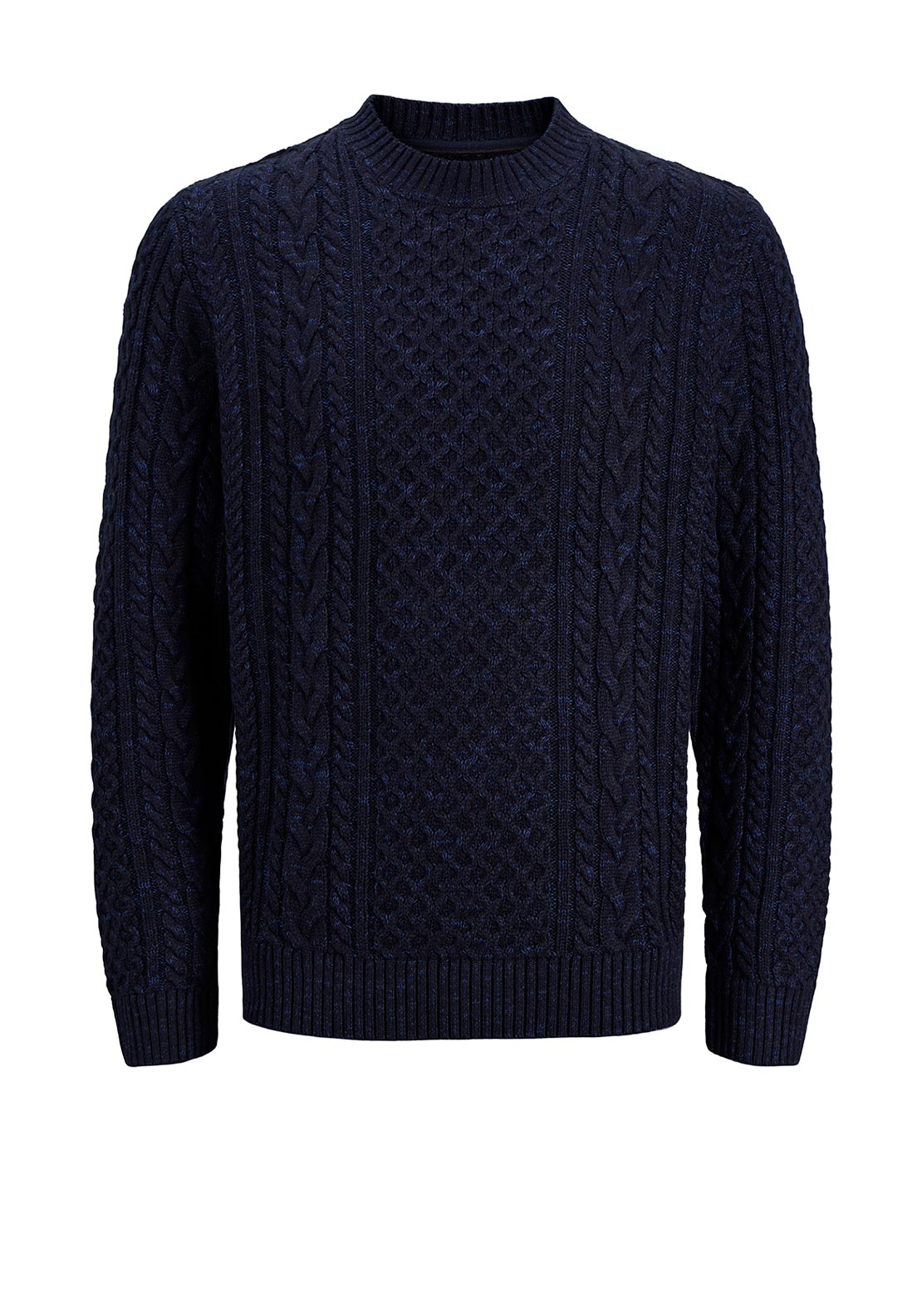 Jack & Jones Callum Cable Knit Jumper, Navy