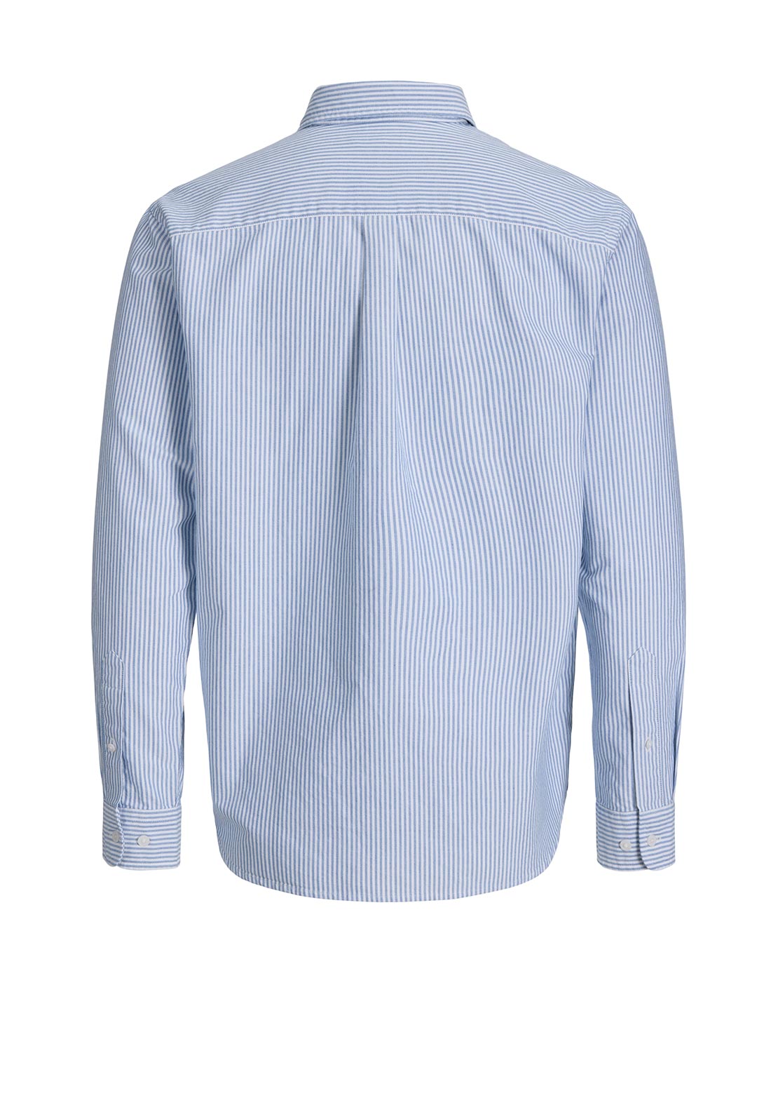 Jack & Jones Harvey Stripe Oxford Shirt, Dusty Blue & White