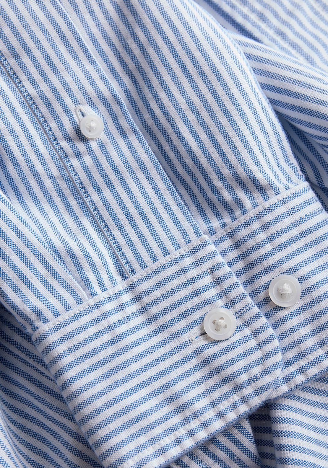 Jack & Jones Harvey Stripe Oxford Shirt, Dusty Blue & White