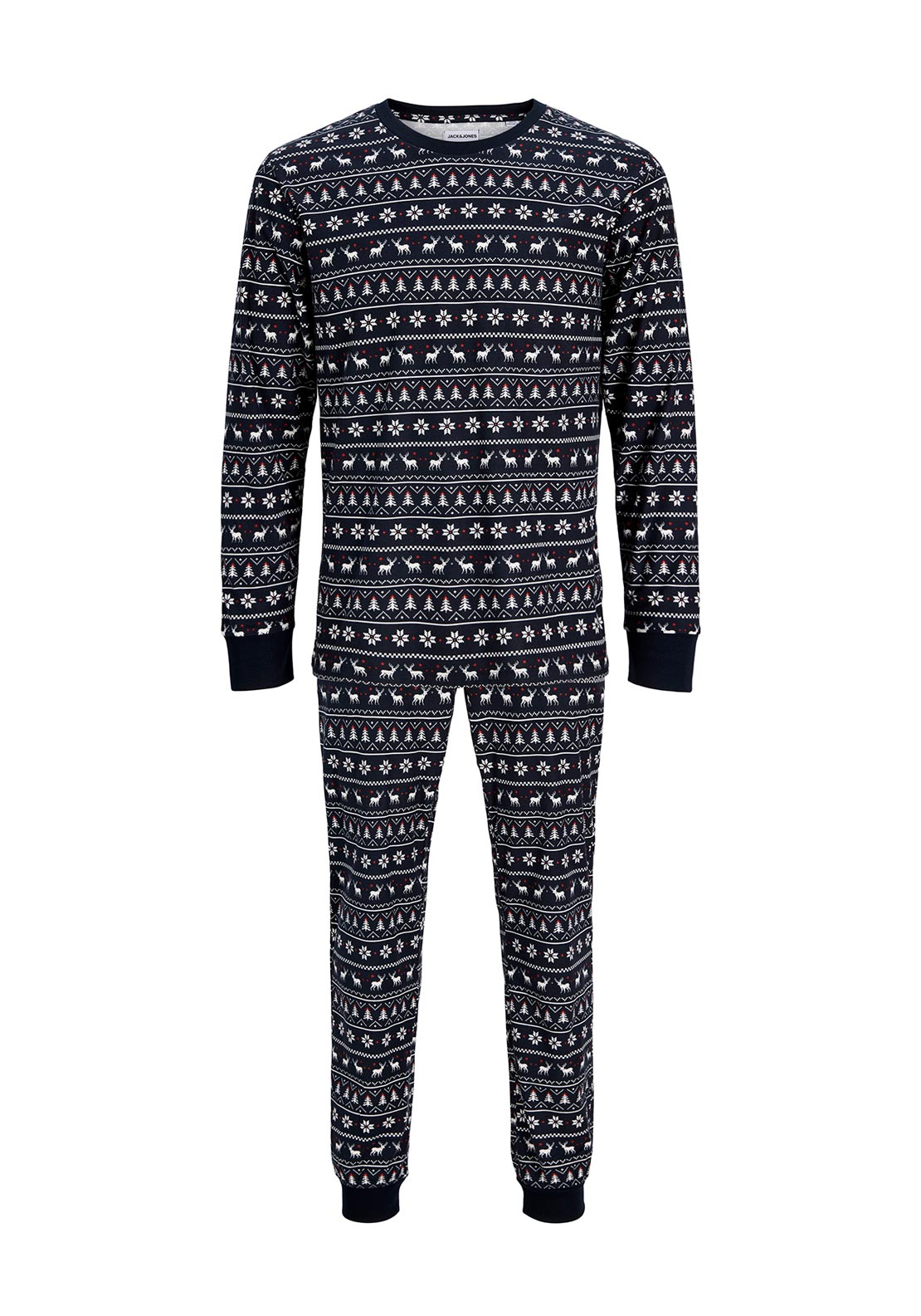 Jack & Jones Artisan Printed Pyjama Set, Navy Multi