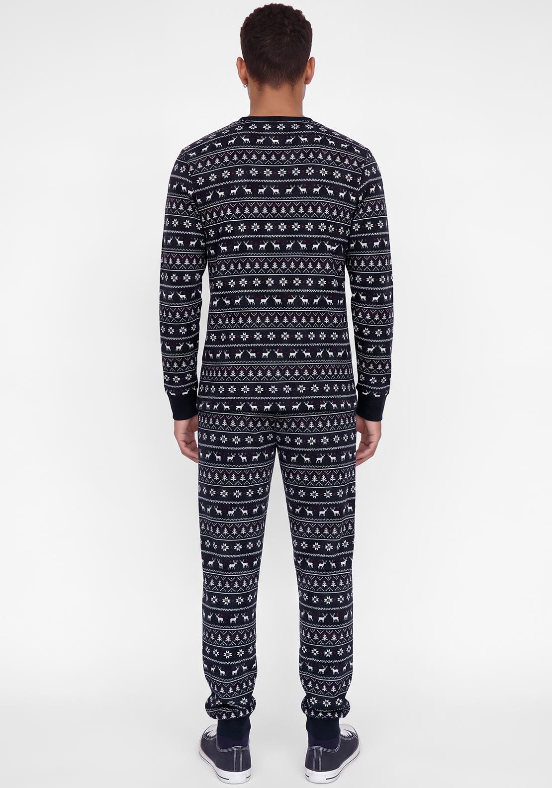 Jack & Jones Artisan Printed Pyjama Set, Navy Multi