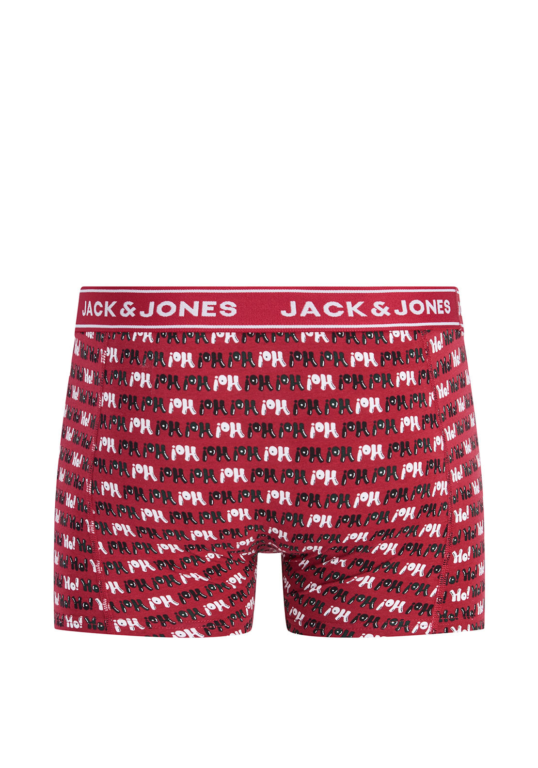 Jack & Jones 3 Pack Eddie Xmas Trunks, Red Multi
