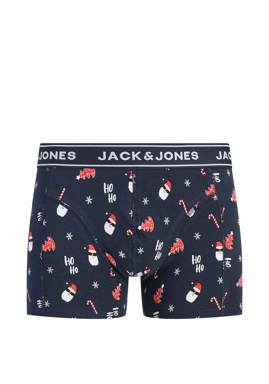Jack & Jones 3 Pack Eddie Xmas Trunks, Red Multi