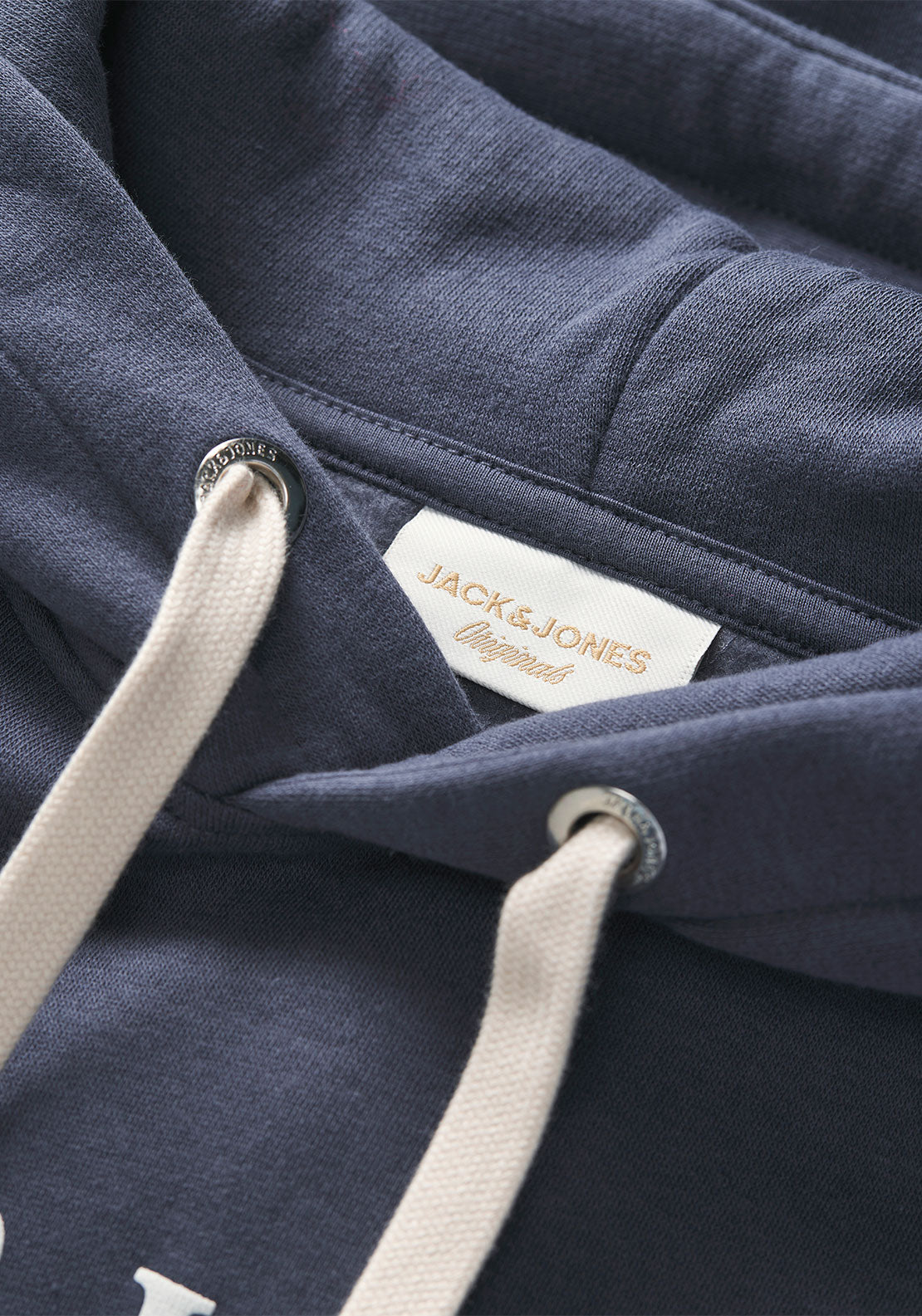 Jack & Jones Frederiksberg Graphic Hoodie, Blue Grey