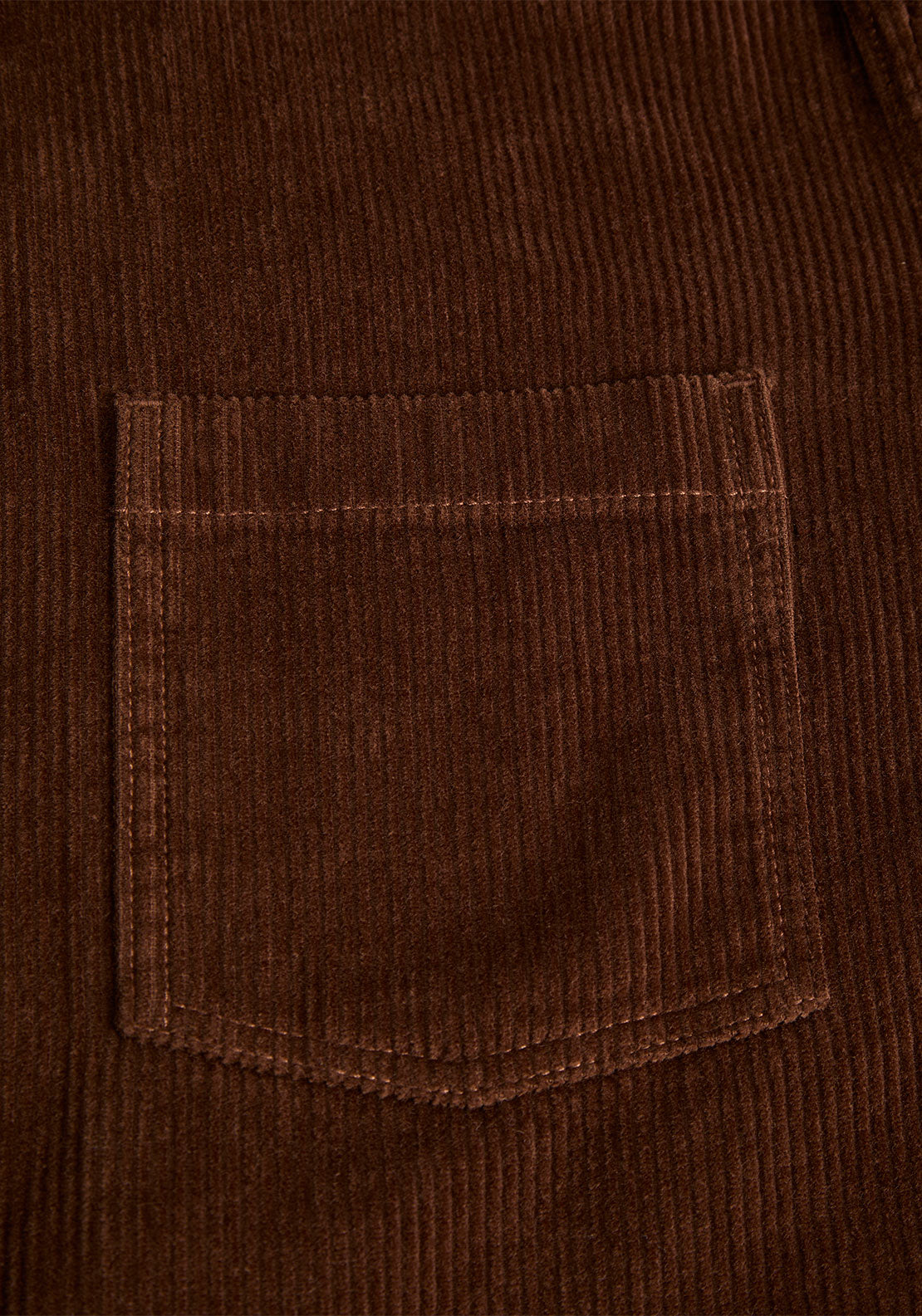 Jack & Jones Toronto Corduroy Zipped Shirt, Downtown Brown