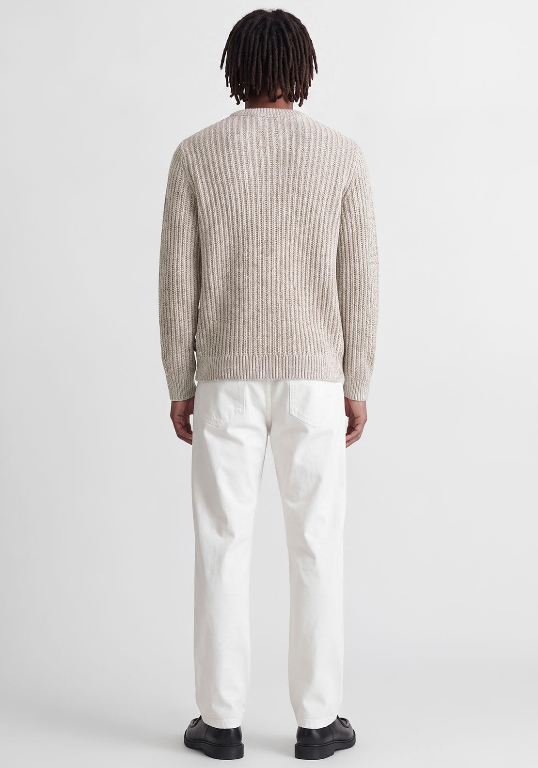 Jack & Jones Axon Crew Neck Knit Jumper, Sea Salt Beige