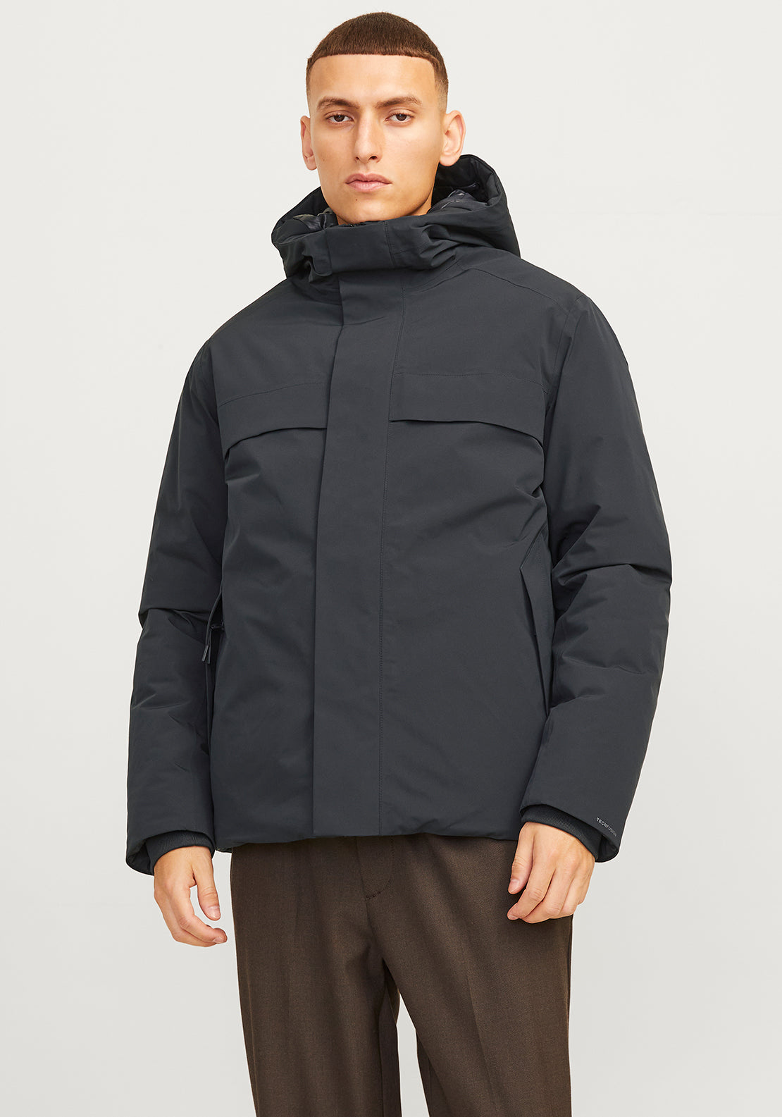 JACK & JONES Jordry Rain Jacket Mni all-weather jas voor jongens, zwart, 104 JACK & JONES Jordry Rain Jacket Mni all-weather jas voor jongens, zwart, 104
