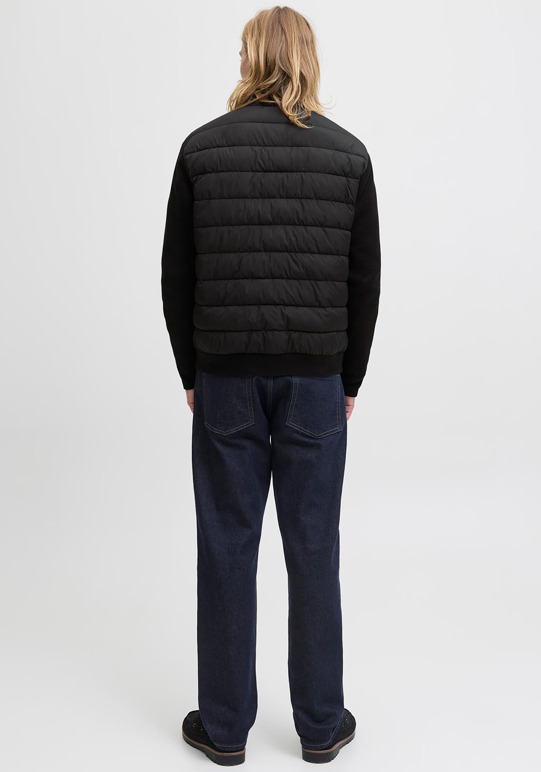 Jack & Jones Hudson Contrast Sleeve Jacket, Black