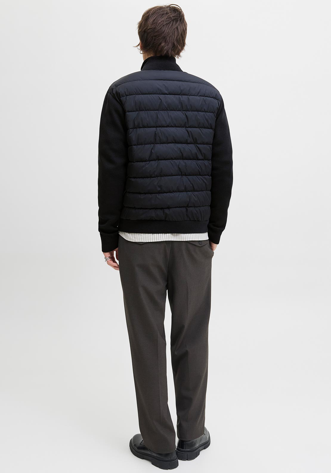 Jack & Jones Hudson Contrast Sleeve Jacket, Navy