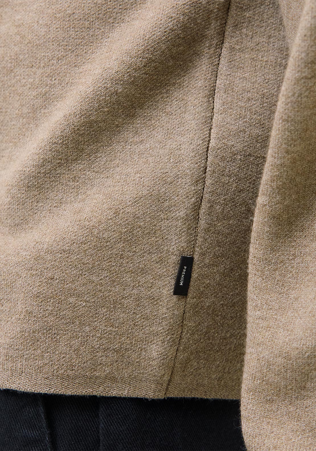 Jack & Jones Bradfort Knit Polo Shirt, Dark Beige