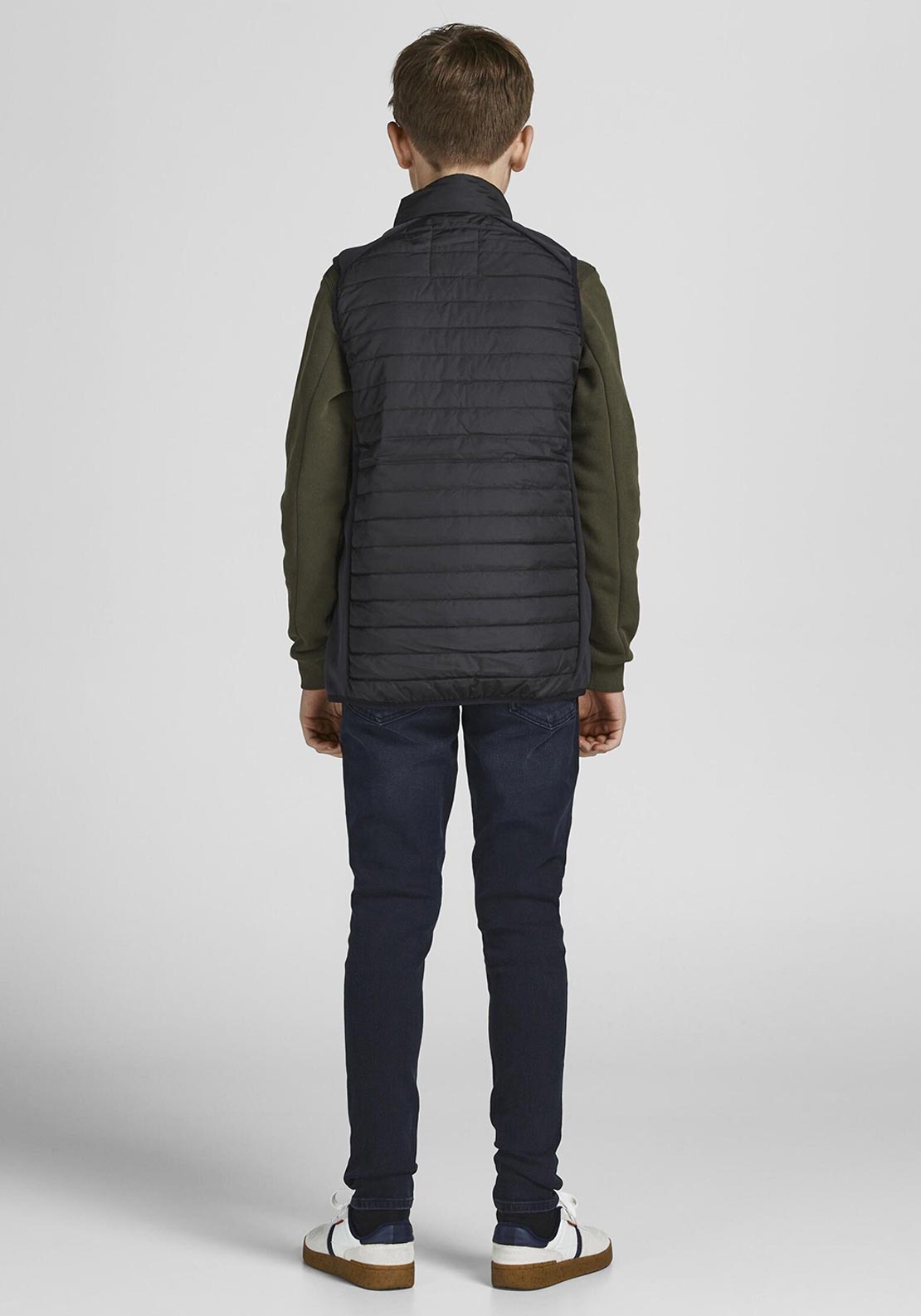 Jack & Jones Boys Multi Bodywarmer, Black
