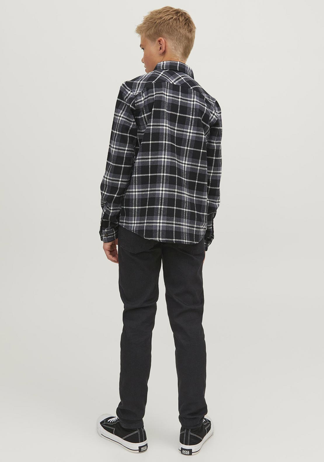 Jack & Jones Boy Glenn Slim Fit Jean, Black