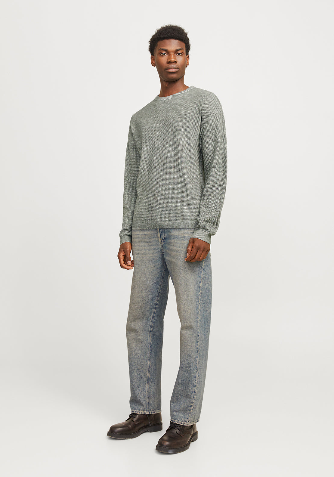 Jack & Jones Walter Knit Jumper, Agave Green