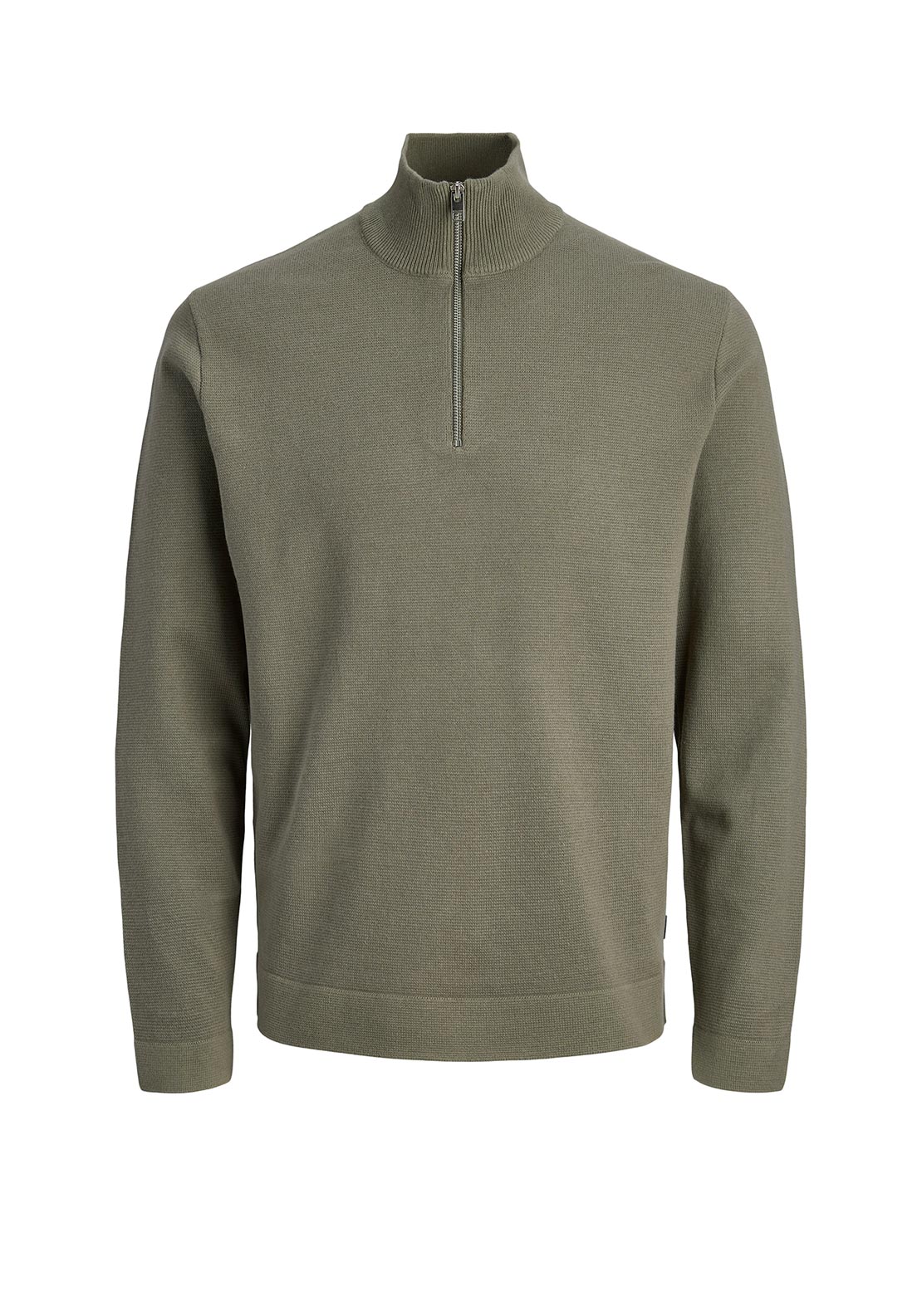 Jack & Jones Boys Knit Half Zip Jumper, Green