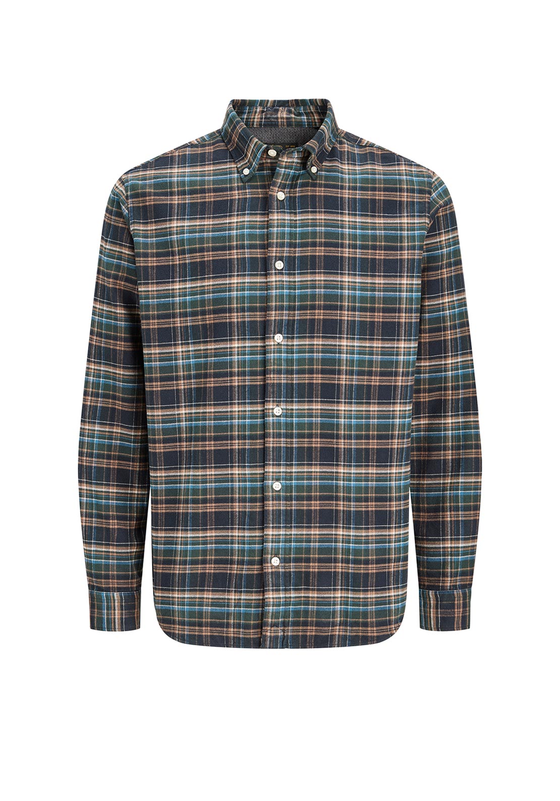 Jack & Jones Boy Stanley Flannel Long Sleeve Shirt, Green