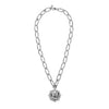 Dyrberg/Kern Jenni Coin Link Chain Necklace, Silver