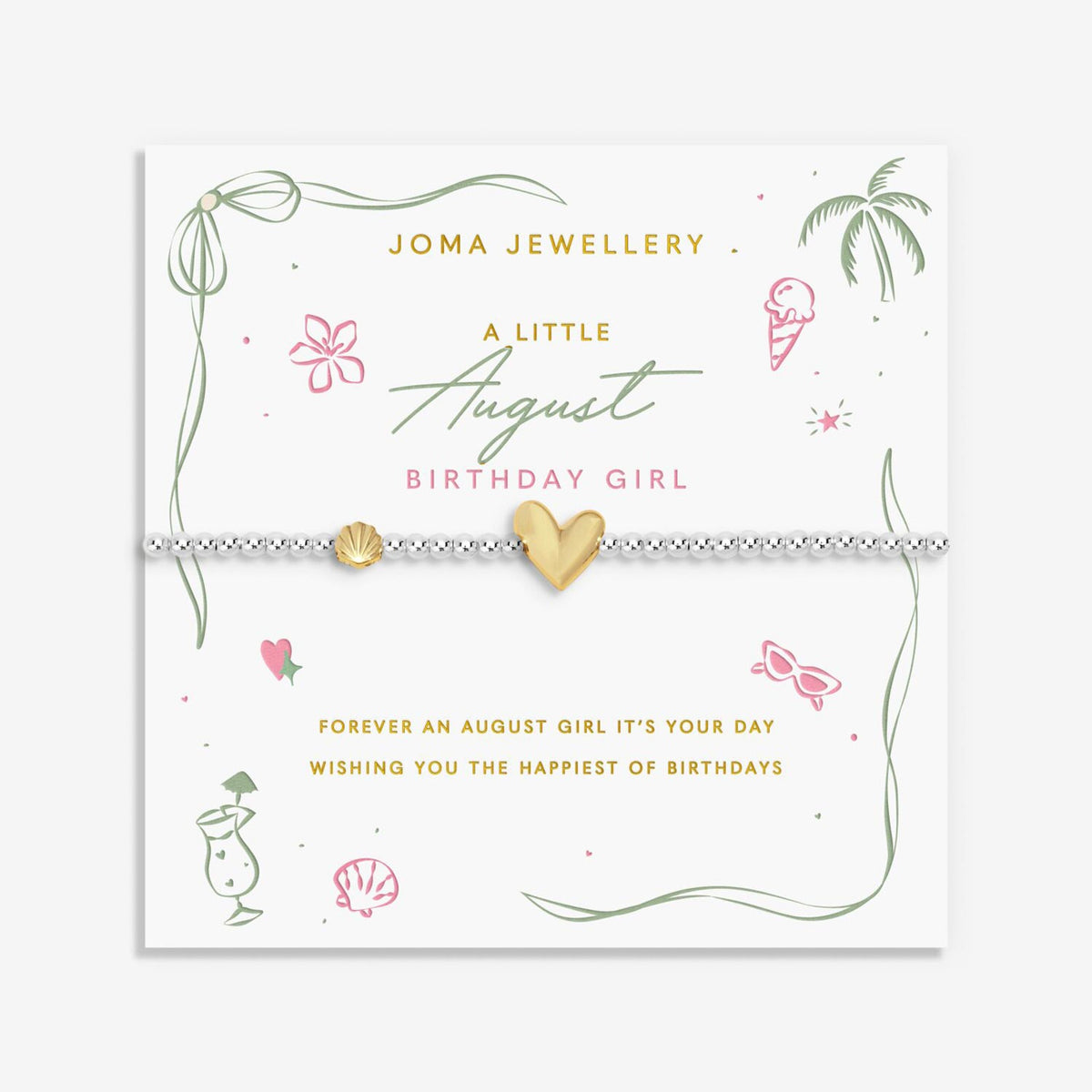 Joma Jewellery August Bracelet, Silver & Gold