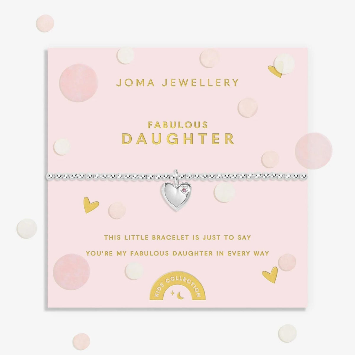 Joma Jewellery Kids Fabulous Daughter Bracelet, Silver