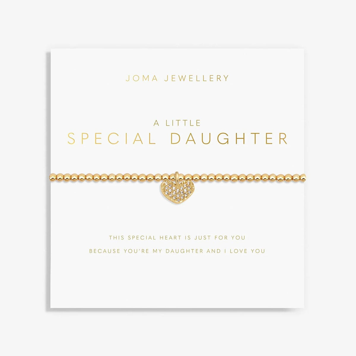 Joma Jewellery Special Daughter Bracelet, Gold
