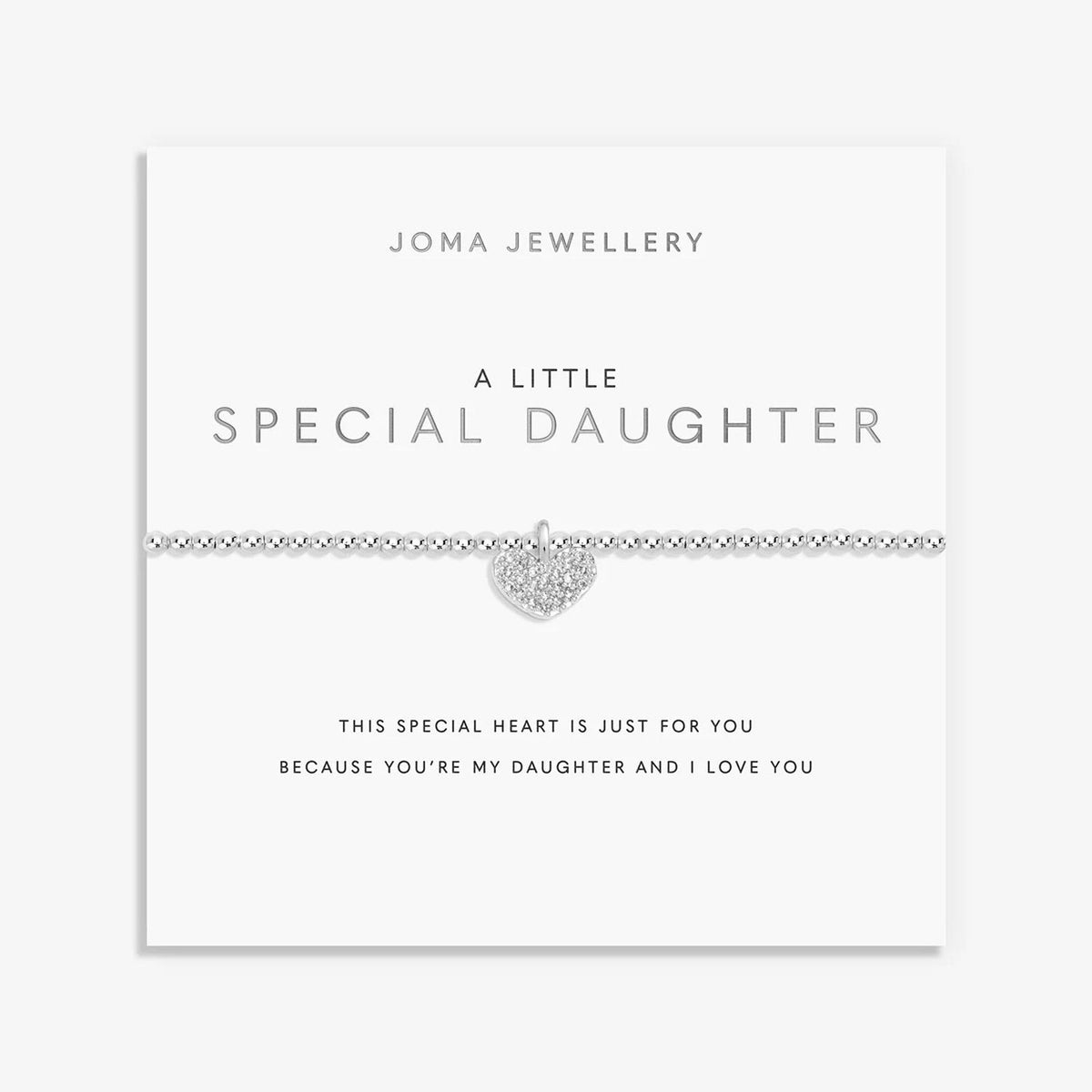 Joma Jewellery Special Daughter Bracelet, Silver