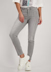 Monari Rhinestone Elements Skinny Jeans, Gray