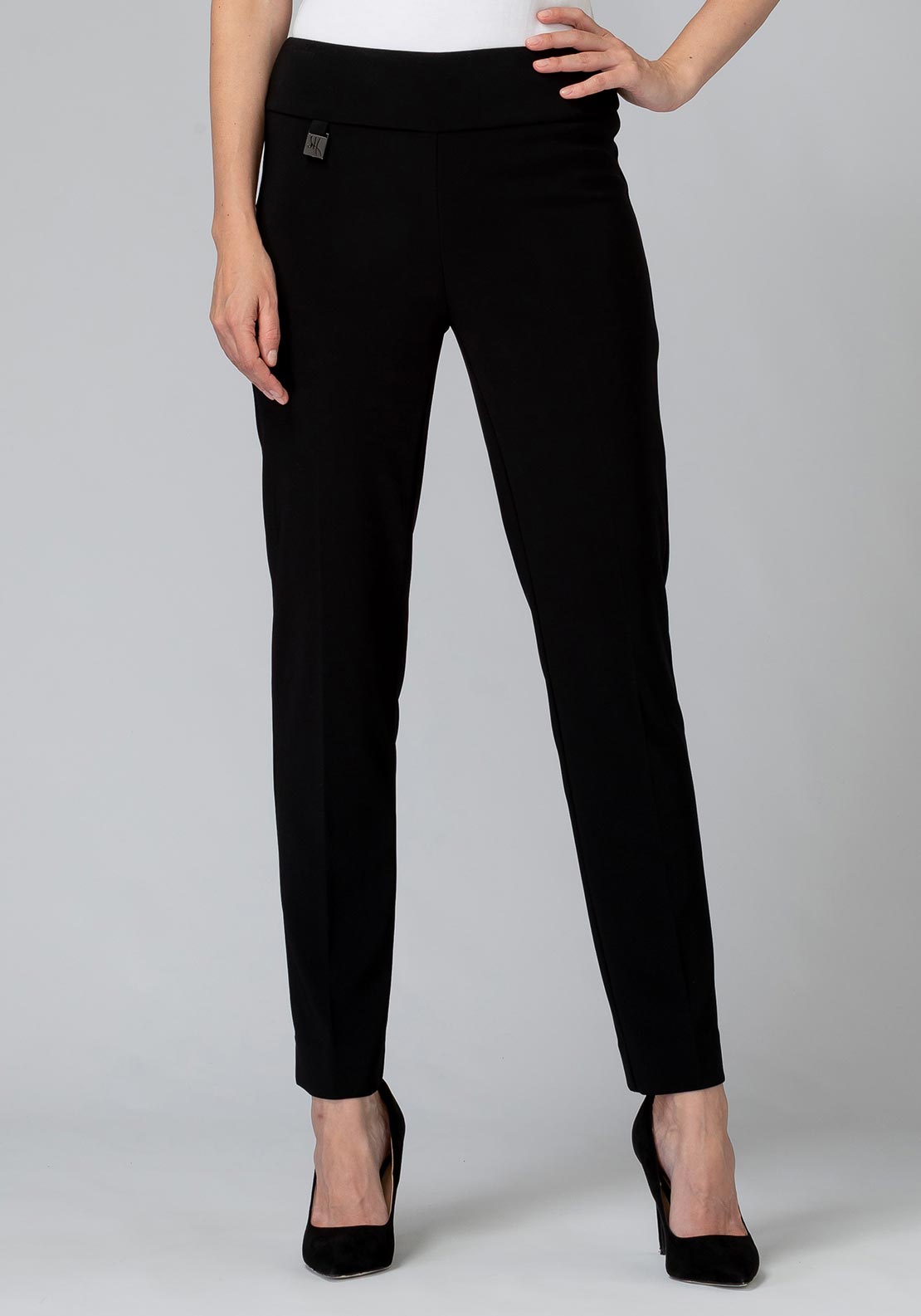 Joseph Ribkoff Black Trouser With Velvet Spot 193630 278