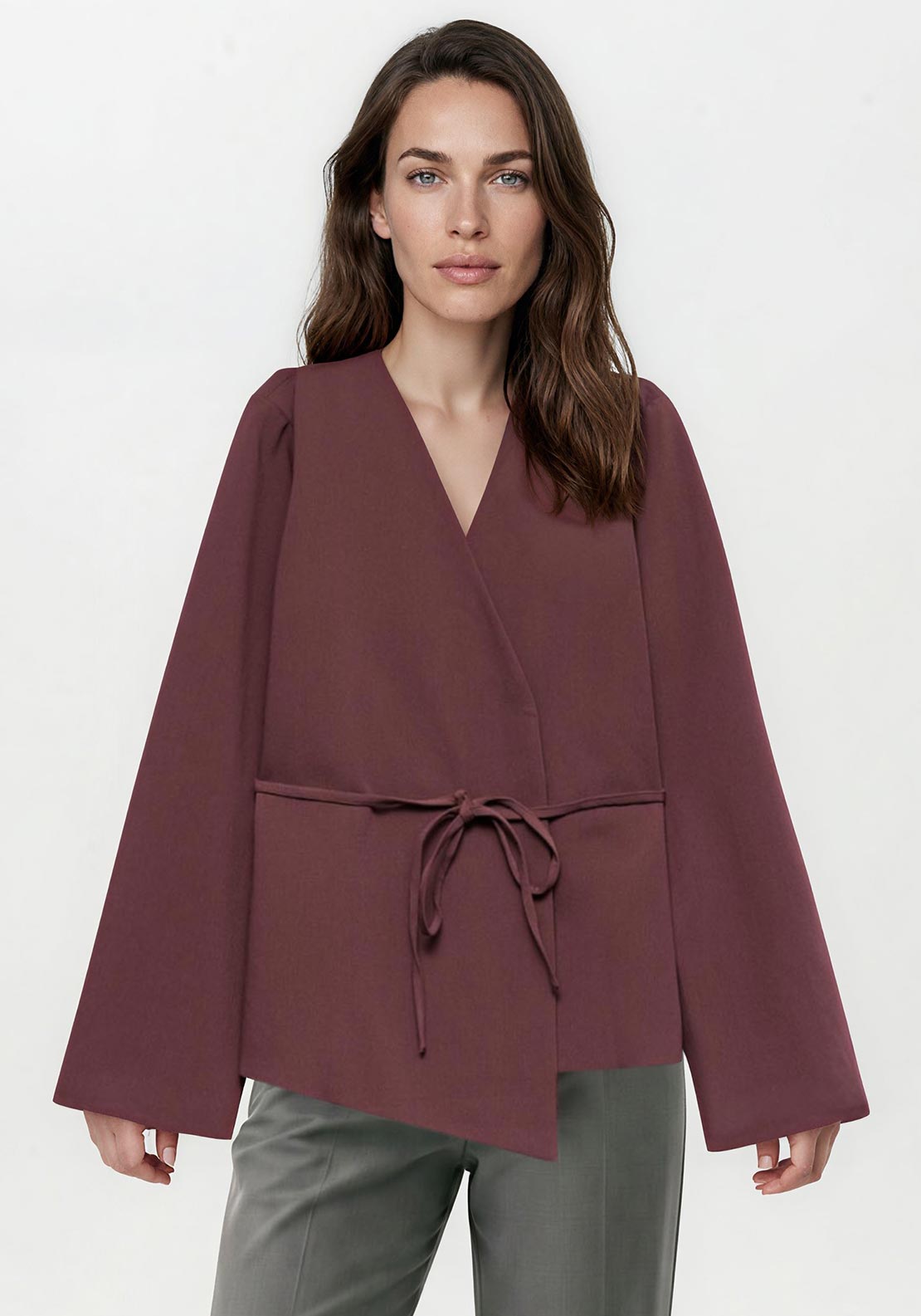 Vero Moda AWARE Tenora Wrap Blazer, Mauve