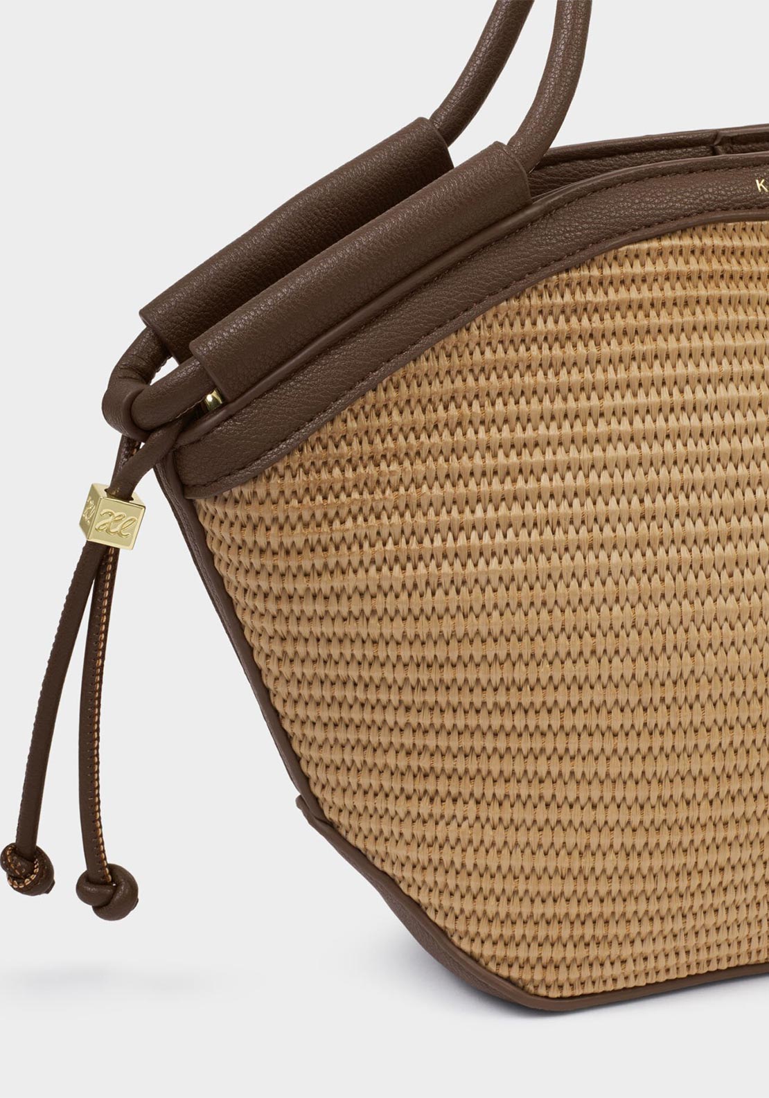 Katie Loxton Florence Mini Tote Bag, Beige & Chocolate