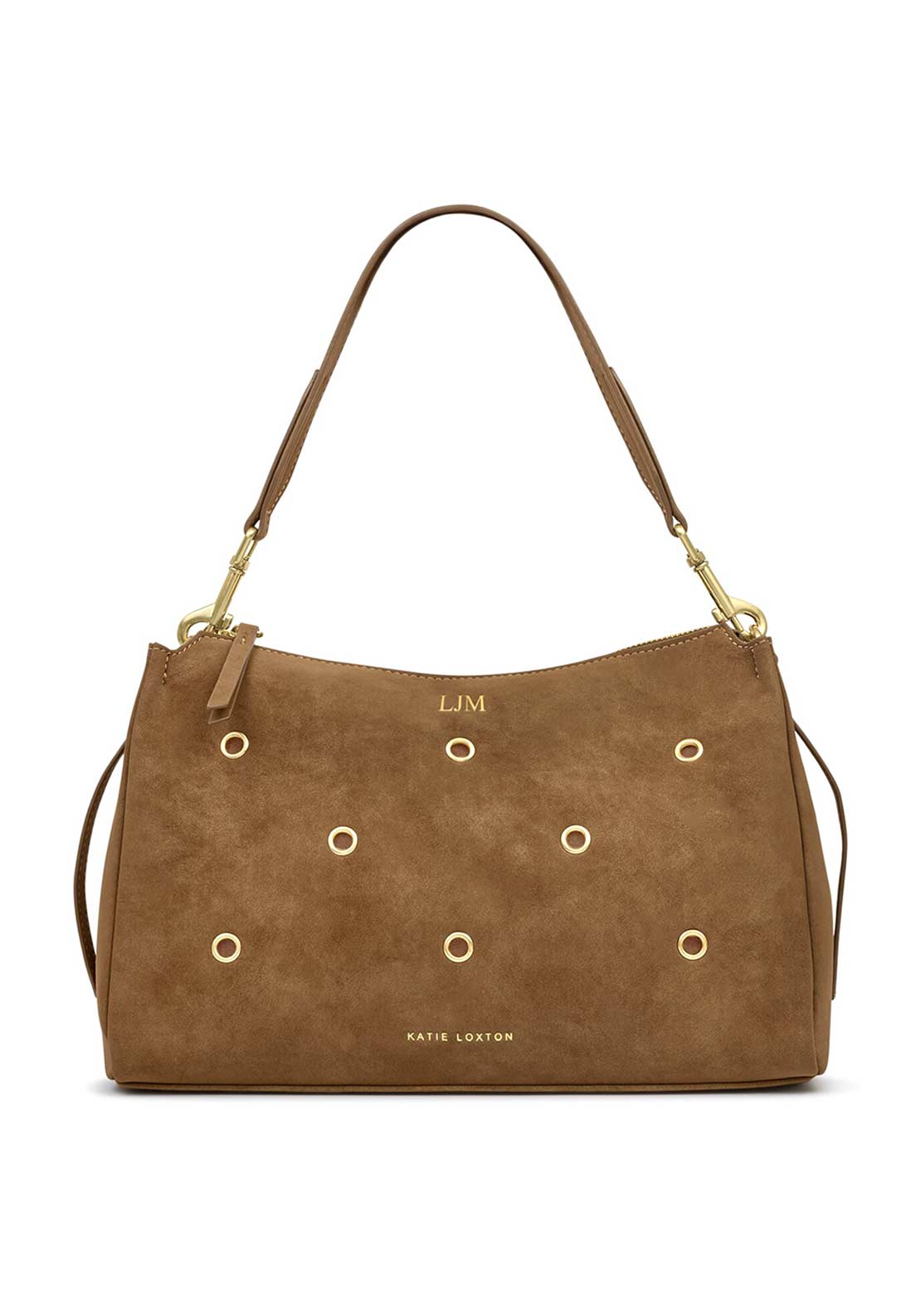 Katie Loxton Alize Suedette Shoulder Bag, Tan