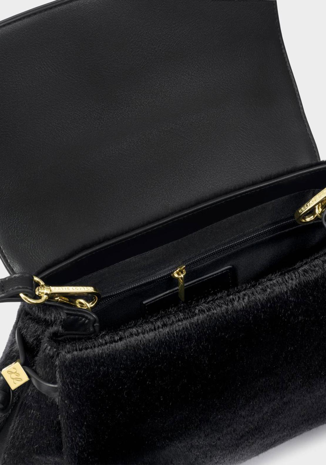 Katie Loxton Alyssa Small Faux Pony Top Handle Bag, Black