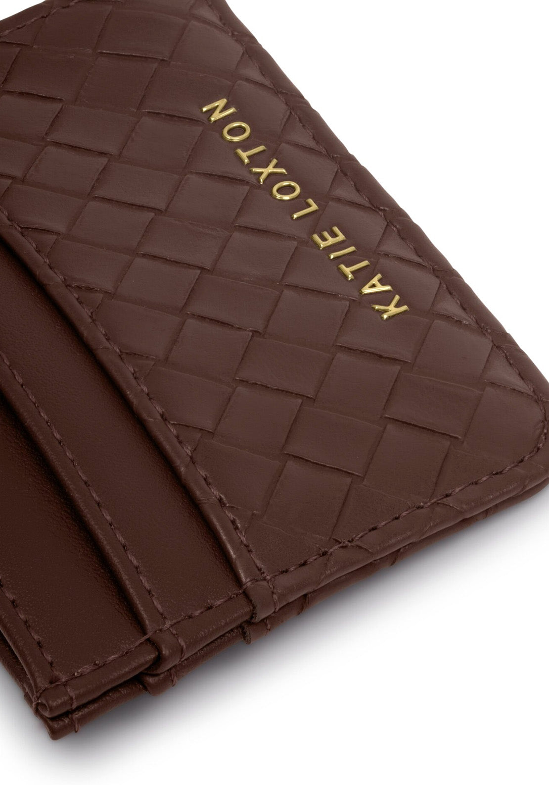Katie Loxton Nova Woven Texture Card Holder, Brown