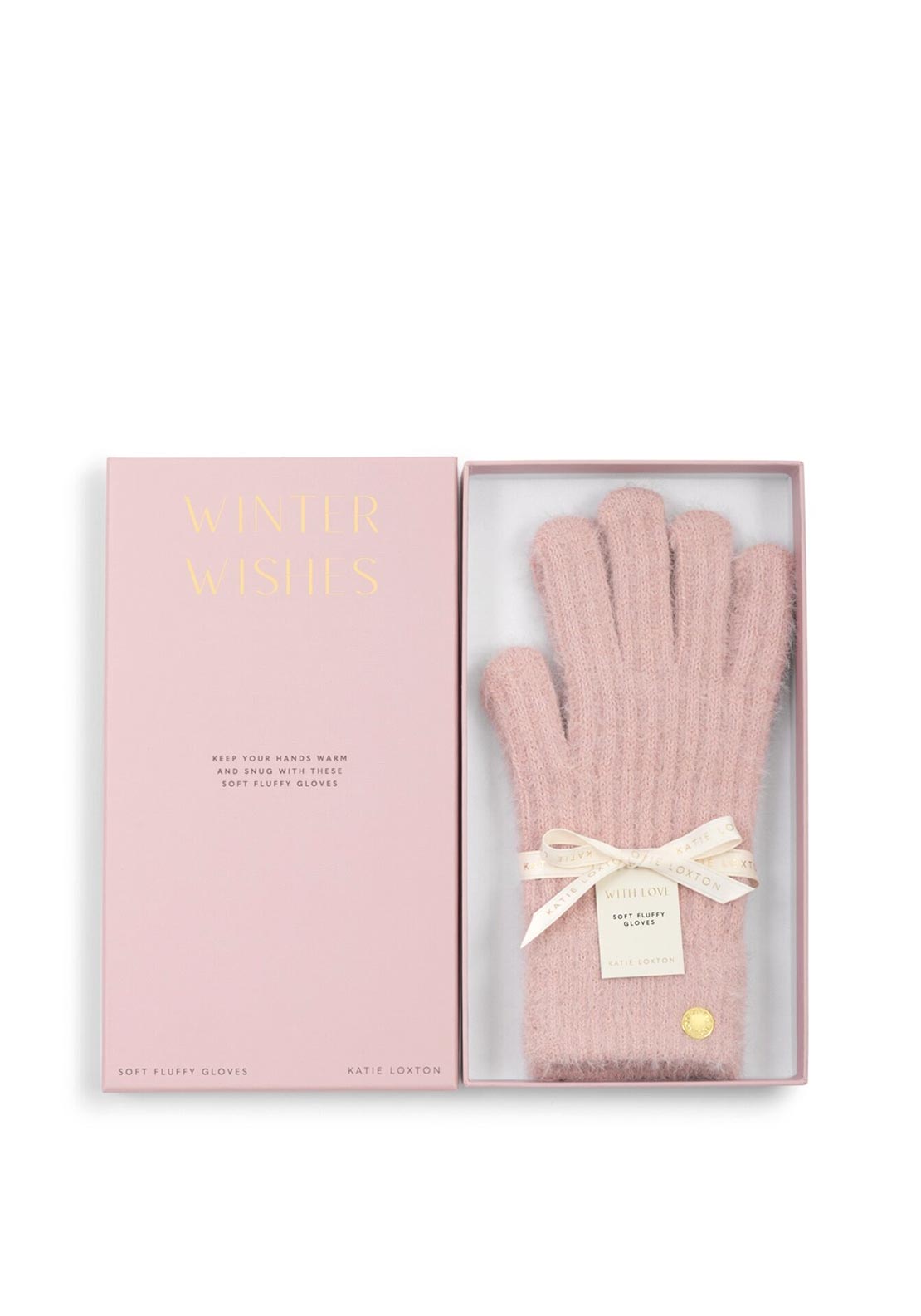 GFT BOXED SOFT KNT GLOVES Pnk