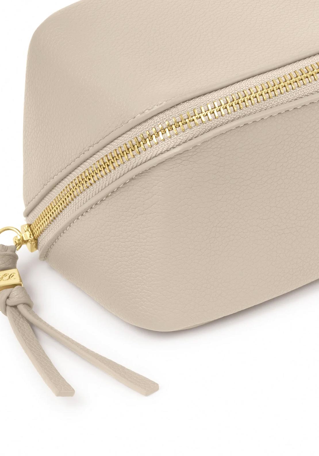 Katie Loxton Fold-Out Mirror Makeup Bag, Beige