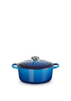 Le Creuset Signature Collection Round 2.4L Casserole Dish, Azure Blue