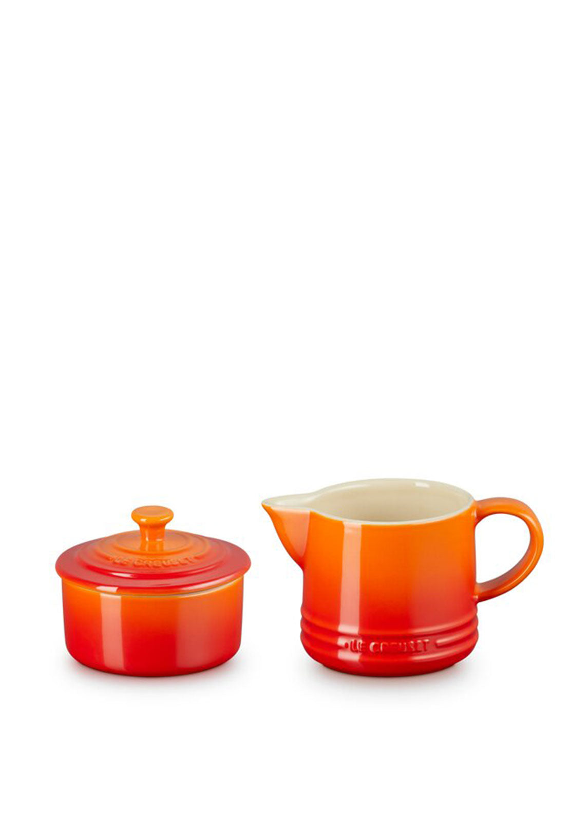Le Creuset Signature Stoneware Cream and Sugar Set, Volcanic McElhinneys