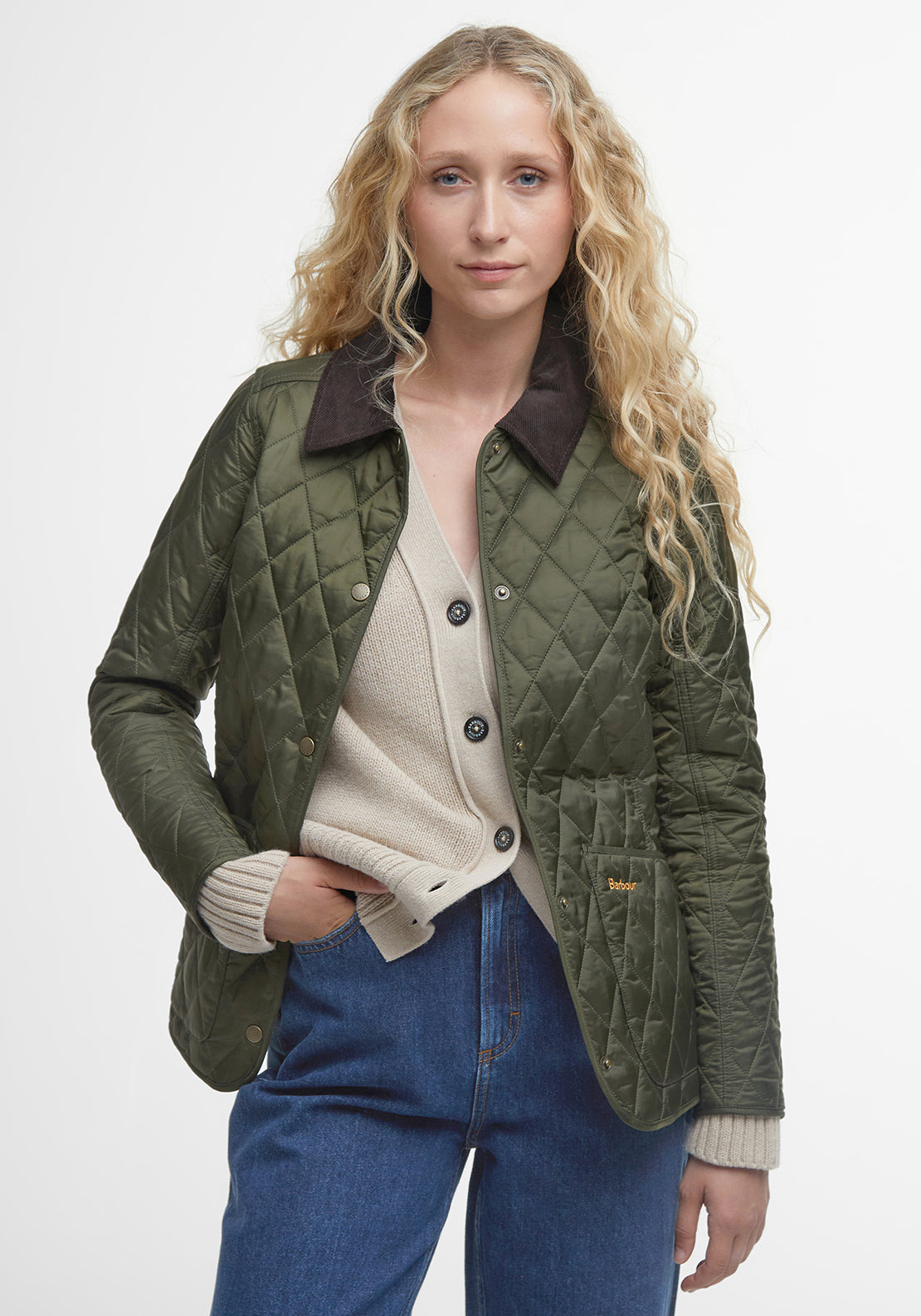 Barbour Annandale Quilted Jacket, Green McElhinneys
