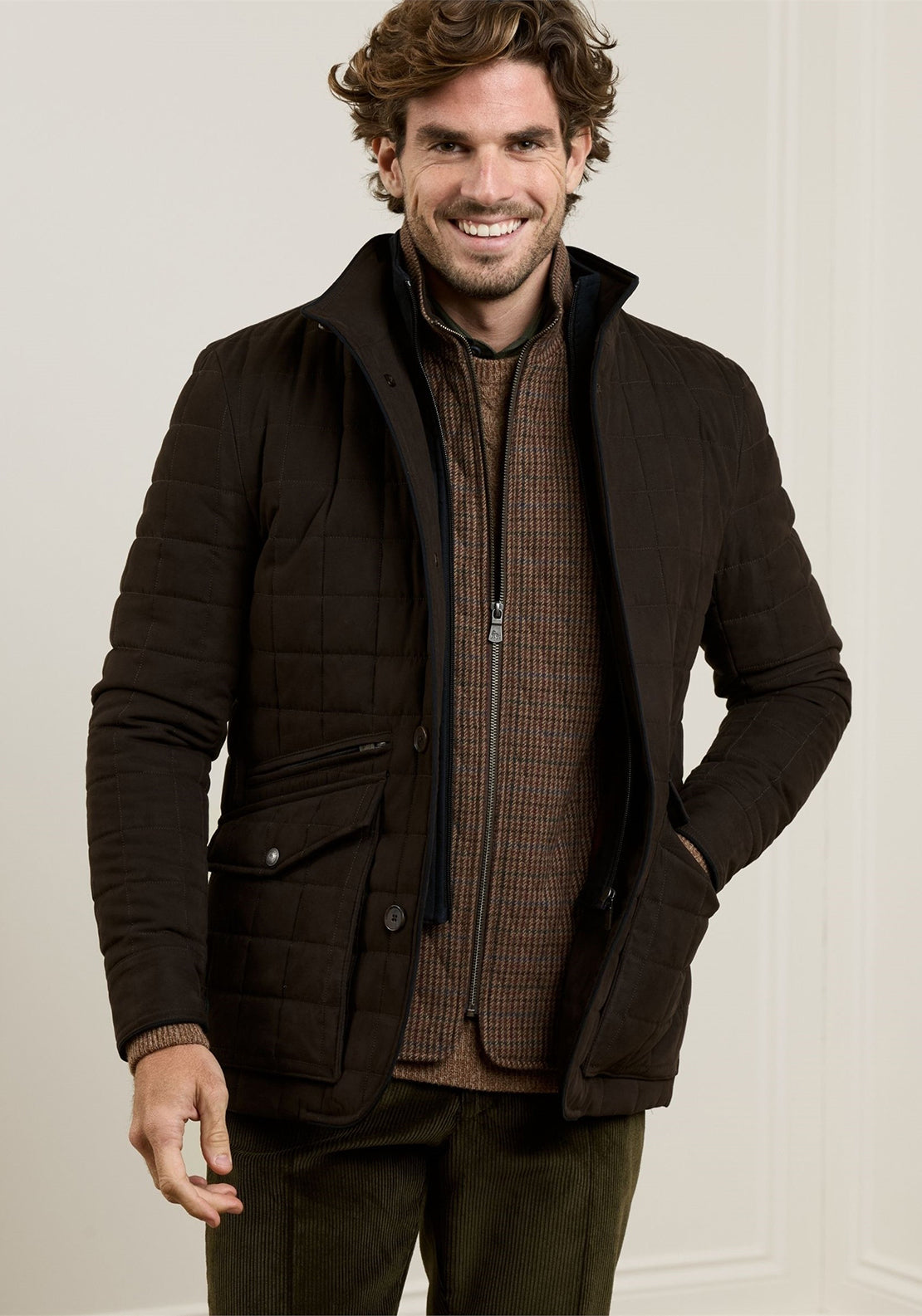 Magee 1866 Glenveigh Double Layered Jacket, Chocolate Brown