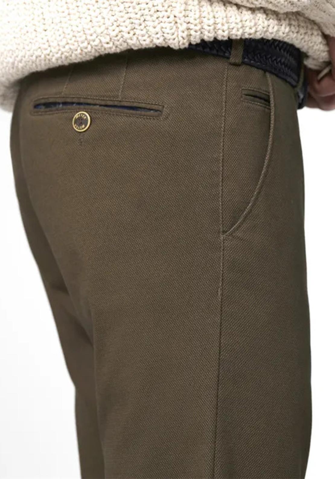 Meyer Oslo Chino Trousers, Brown