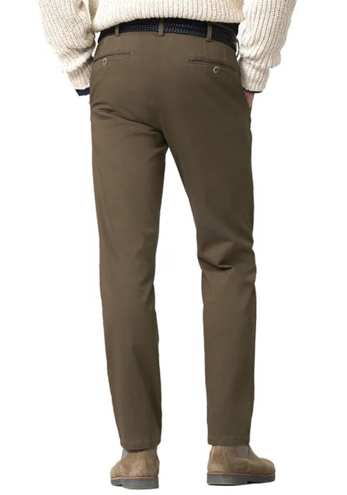 Meyer Oslo Chino Trousers, Brown