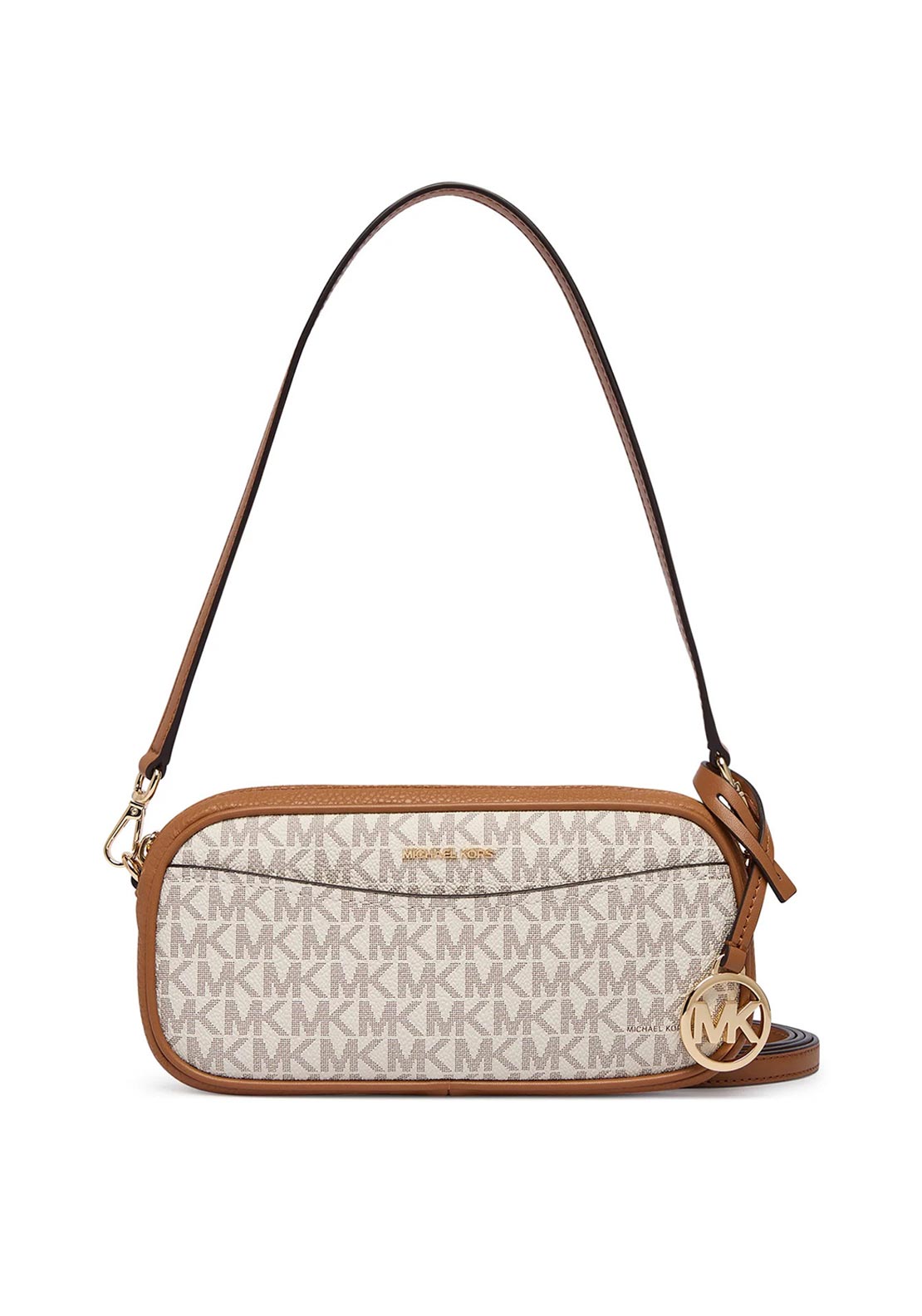 MICHAEL Michael Kors May Logo Mini Shoulder Bag, White - McElhinneys