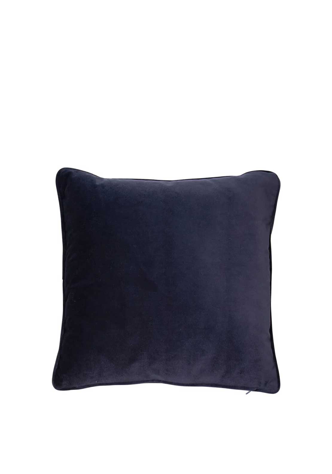 Malini Luxe Velour Cushion 43x43cm, Navy
