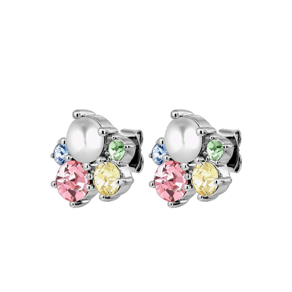 Dyrberg/Kern Minnie Earrings, Silver & Pastel Multi