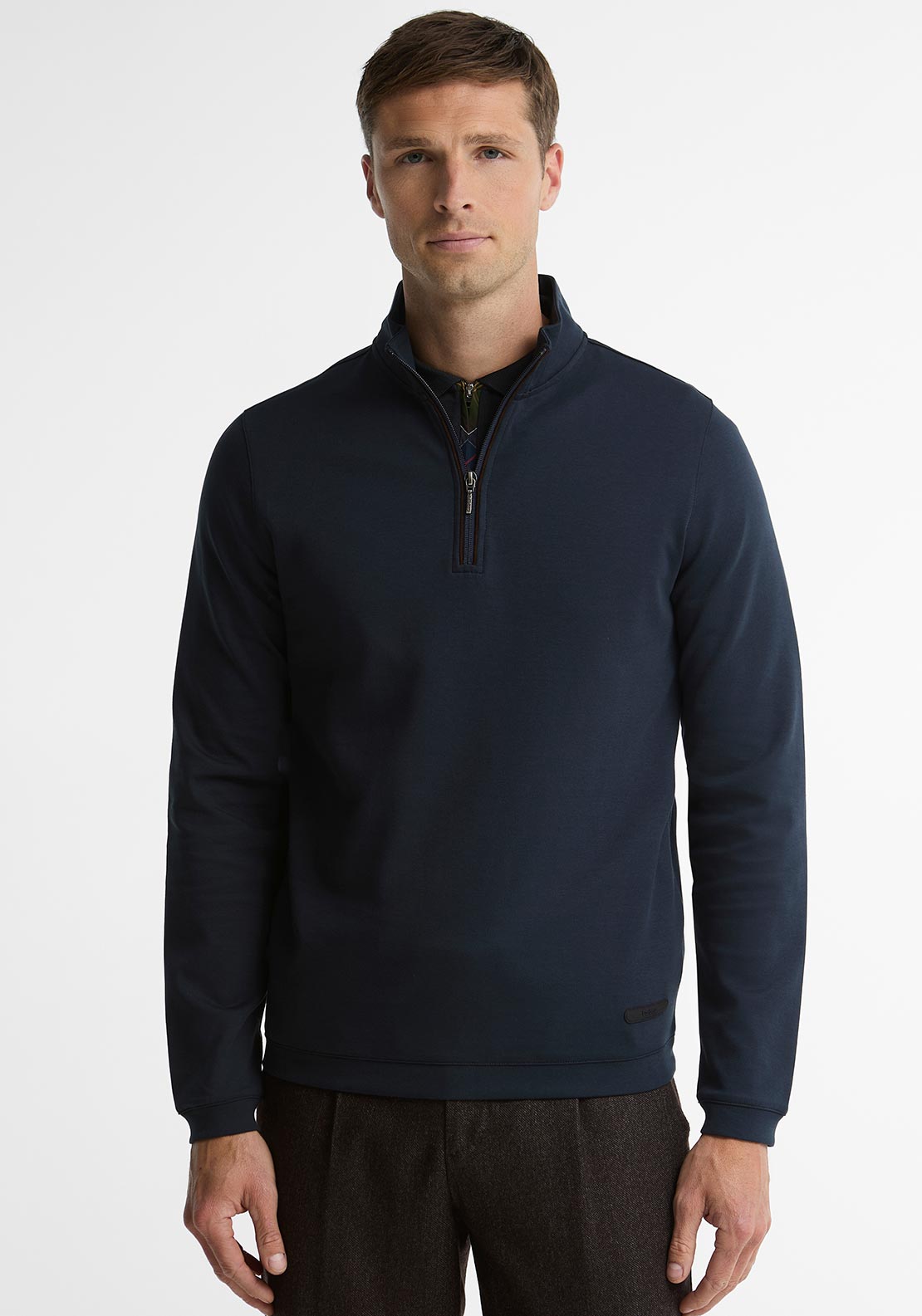 Barbour Men’s Guy Half Zip Sweatshirt, Navy
