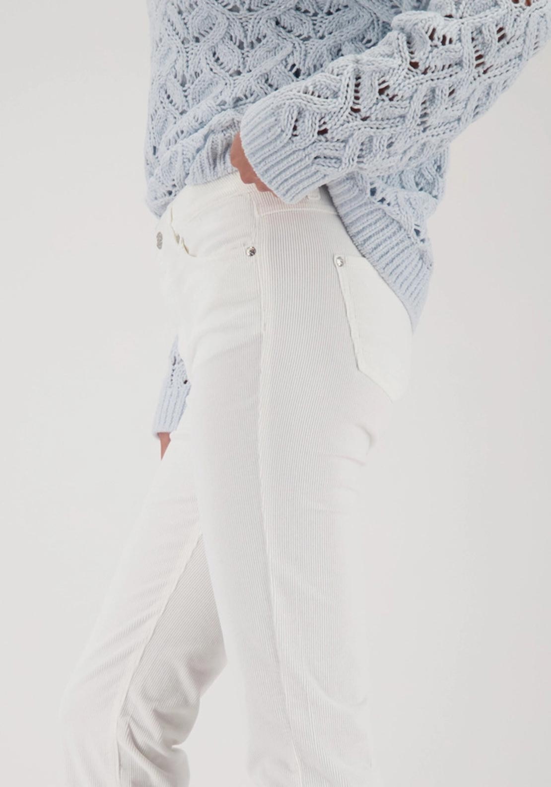 Monari Corduroy Trousers, Cream